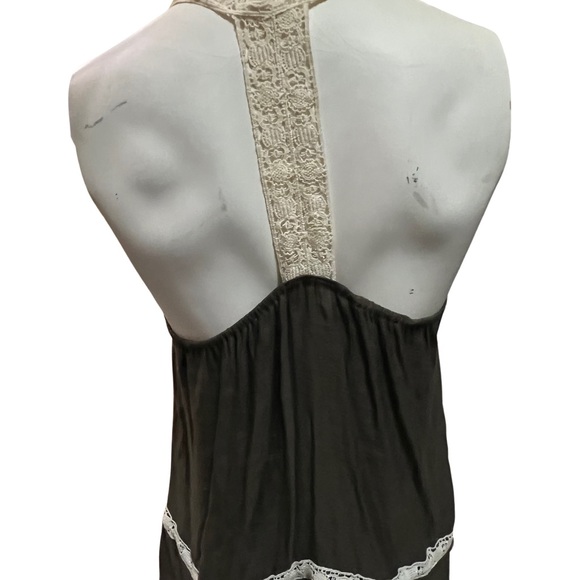 🌸5 for $25🌸 Mine Olive Green Lace Trim Tank - Picture 4 of 6